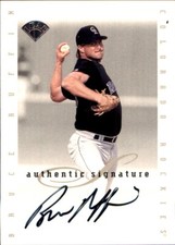1996 LEAF SIGNATURE EXTENDED AUTOGRAPH #176 Bruce Ruffin COLORADO ROCKIES