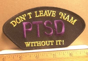 Parche bordado PTSD - Don't Leave 'Nam Without It - Imagen 1 de 4
