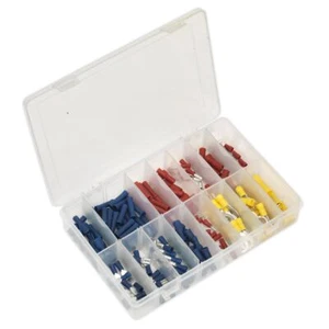 Sealey AB038MT Crimp Terminal Assortment 200pc Blue, Red & Yellow - Afbeelding 1 van 4
