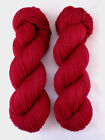 Sangue very soft hand dyed muted red merino nylon sock yarn knitting 440yds/400m