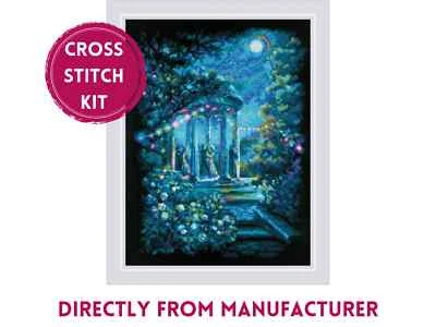 Kit de punto de cruz contado RIOLIS 2216 Moonlight Magic - Bailando en un jardín nocturno Foto 1 de 4