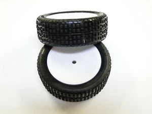 NEW ASSOCIATED RB10 Wheels & Tires Front Set B6.3 AA14 - Picture 1 of 3