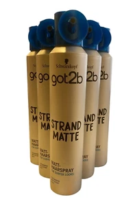 6 x Schwarzkopf got2b Strand matte Matt-Haarspray für Surfer Look (6x200ml) - Bild 1 von 1
