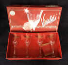 4 VINTAGE Vivaldi Crystal Capri Sherry Glasses - Boxed