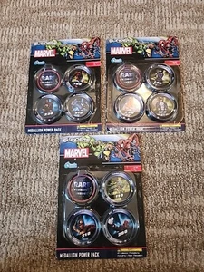 3 Brand NEW Marvel Slingers Medallion Power Packs - Punisher, Mr Fantastic, Etc - Picture 1 of 5