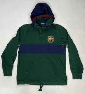 Polo Ralph Lauren Rugby Hoodie Poloshirt Herren Slim Medium Crest 3 Elbow Patch - Bild 1 von 13