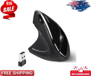 Perixx PERIMICE-713 Wireless Ergonomic Vertical Mouse - 800/1200/1600 DPI - Picture 1 of 7