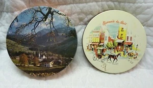 2 Vintage Chocolates Tins From England and France In Very Good Condition - Picture 1 of 9