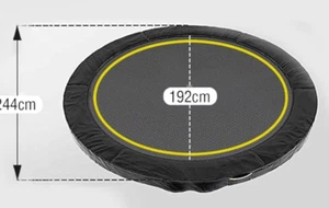 Ultrasport Gartentrampolin 244 cm Sprungtuch mit Elastik-Seilsystem Statt Sprung - Bild 1 von 2