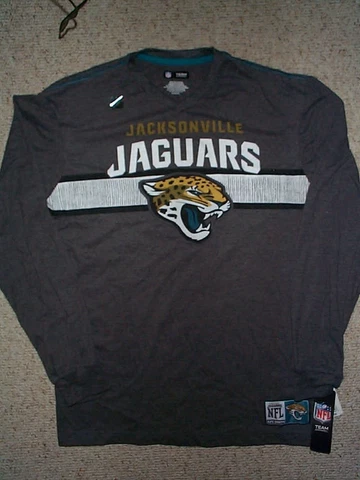 ($40) Jacksonville Jaguars nfl LONG SLEEVED Jersey Shirt Adult MENS/MEN'S (xl) Cover