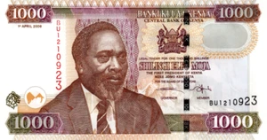 Kenya 1000 Shillings 2006 UNC Banknote P-51b Prefix BU Paper Money - Picture 1 of 2