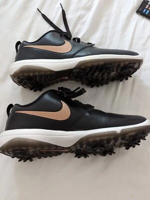 Zapato de golf Nike Roshe para mujer G Tour negro con marrón talla 9 Foto 1 de 4