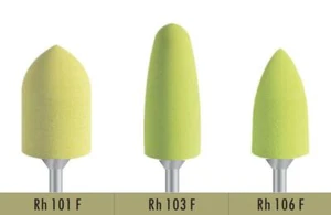 Bomaoer Silicon Rubber Bur Acrylic Polishing Reinforced Shank Yellow Fine 10PCS - Bild 1 von 4