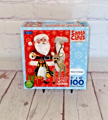 Rompecabezas de 100 piezas de Santa Claus is coming to town Santa and Friends | Edades 5+ Foto 1 de 4