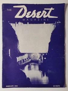Rare Feb 1950 Issue of THE DESERT Magazine w/ Amazing HOOVER DAM At Night Cover - Picture 1 of 12