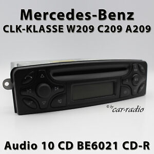 W209 Radio Mercedes Audio 10 CD BE6021 Original CLK-Klasse Becker Autoradio C209