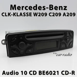 Genuine Mercedes W209 Radio Audio 10 CD BE6021 CLK-Class Becker Car Stereo C209 - Picture 1 of 8