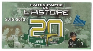 2012-13 Val-D'Or Foreurs QMJHL - LHJMQ Hockey Schedule !!! McDonald's - Picture 1 of 1