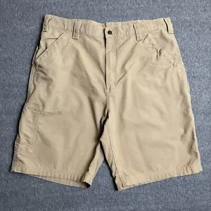Carhartt Cargo Shorts Uomo 38 Tan Vestibilità Larga Tela Utility Lavoro Skate B147 - Foto 1 di 7