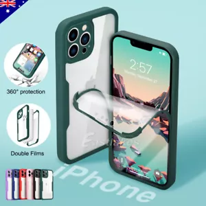 360 Full Body Screen Case For iPhone 14 Pro Max 13 12 11 XR X XS Max 7 8 Plus SE - Picture 1 of 16