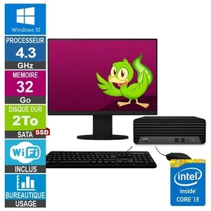 HP ProDesk 400 G7 SFF i3-10100 4.30GHz 32Go/2To SSD Wifi W10 + Ecran 24 - Imagen 1 de 1