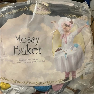 Princesa Paraíso Desordenado Panadero Mesa Disfraz Halloween Niño Talla Pequeña NUEVO Foto 1 de 4
