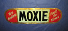 Vintage MOXIE Soda Sign Ultra Rare Early 1900s "Feeds The Nerves" Super Graphics