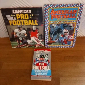 BOOK - X3 Books On American Football NFL Hardback Paperback Bundle Collection  - Imagen 1 de 2