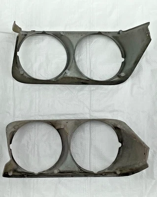 1968-82 Chevrolet Corvette Headlight Bezels C3 Chevy Head Light Lamp Cover Trim - Image 1 of 4
