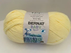 BERNAT BABY SPORT 10,5 OZ BABYGELB 100 % PREMIUM ACRYLGARN - NEU - Bild 1 von 4