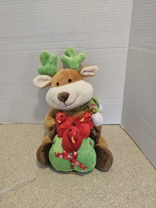 Avon Renna Peluche Animata Con Cinguettii Uccellini Duetto Canta Deck Le Sale Luce - Foto 1 di 7