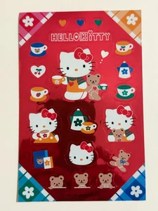 Sanrio 1995 Vintage Hello Kitty Pegatinas Reflectantes Hoja Abierta, Japón - Imagen 1 de 4