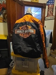 harley davidson jacket mens large (A238) - Picture 1 of 3