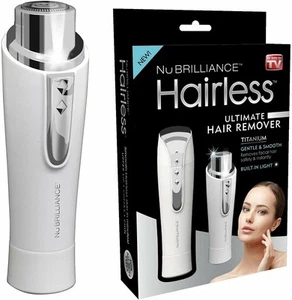 NuBrilliance Hairless Hair Remover, Silver - Picture 1 of 5