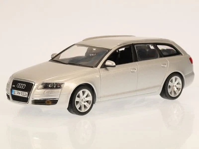 Audi A6 C6 Avant silver diecast model car Minichamps 1/43 - Image 1 of 4