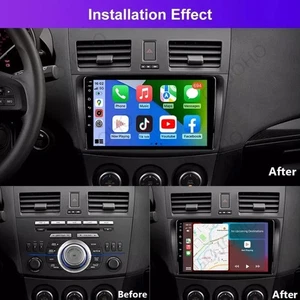 Carplay 4+64GB Android 13 For Mazda 3 2010-2013 Car Stereo Navi GPS Wifi Radio - Picture 1 of 21