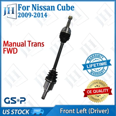 Eje CV conductor delantero izquierdo original para Nissan Cube Versa 2009-14 1,8 L tracción delantera manual Foto 1 de 4