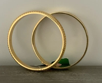 Lilly Pulitzer Jungle Elephants Quote Gold Tone Bangle Bracelet Set Signed NWT - Image 1 of 4