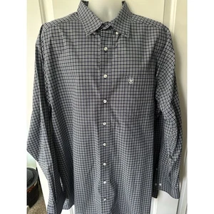 Ariat Pro Series Herren blau kariert lang Knopfleiste Kragen belüftet Anzughemd XXL - Bild 1 von 7