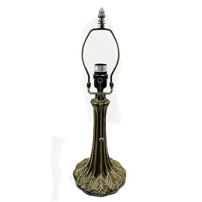 Alloy Table Lamp Base - Elegant Antique Brass with Switch Control - Image 1 of 4