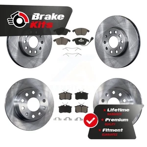 Front Rear Brake Rotors Ceramic Pad Kit For 2016-2018 Volkswagen Jetta 1.8L 1.4L - Picture 1 of 1