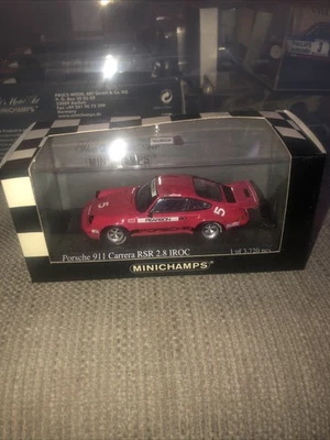 Minichamps Porsche 911 Carrera RSR 2.8 IROC 1973 430 736305 Mint 1.43 Car - Image 1 of 4