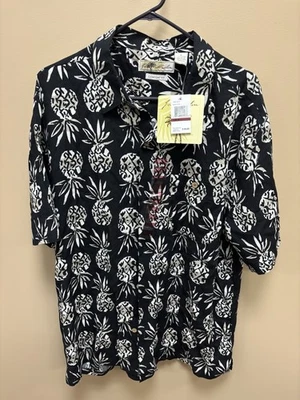 Camisa Joe Marlin Tropical Manga Corta Piña, Ajuste Cómodo, Talla XL Foto 1 de 3