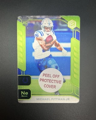 2020 Panini Elements Rookies Gold Neon Parallel /10 Michael Pittman Jr. RC Colts - Image 1 of 2