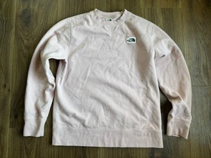 North Face Sweatshirt Womens Extra Large Pink Crewneck Pullover Sweater Fleece ^ - Picture 1 of 6