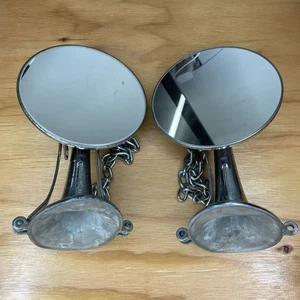 Doler-Zink A-541 Set Of 2 Side Mount Tire Mirrors For Car Studebaker Silver Colo - Picture 1 of 24
