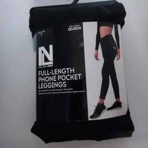 New Look durchgehende Handytasche hohe Taille schwarz - Large -XL Leggings Queen - Bild 1 von 5