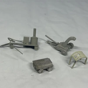 Carrello agricolo macchinario scala HO motore a vapore carro mietitrebbia soffiatore metallo 1/87 - Foto 1 di 19