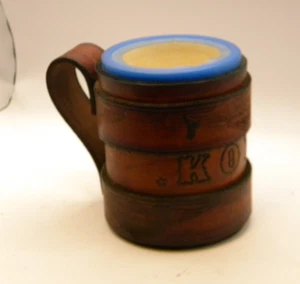 Porta latas Harley Davidson Koozie de cuero con mango KOZY - Imagen 1 de 5