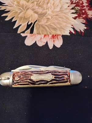 VINTAGE COLONIAL USA FOREST MASTER MULTI TOOL CAMPING KNIFE FAUX ANTLER HANDLE  - Image 1 of 4